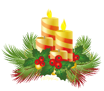 zwei brennende Adventskerzen